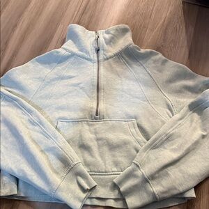 Lululemon Athletica Mint Green Scuba Half-Zip Hoodie